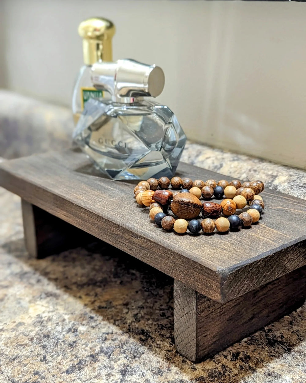 Wooden Risers Counters/Bathrooms