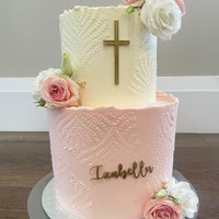 Communion 5"W Cake Topper