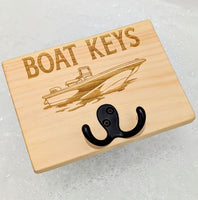 
              Boat Keys Wooden Hanger
            