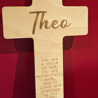 Baptism Wooden Cross