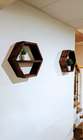 
              Hexagon Floating Shelves Set of Two
            