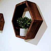 Hexagon Floating Shelves Set of Two