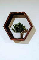 
              Hexagon Floating Shelves Set of Two
            