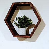 Hexagon Floating Shelves Set of Two