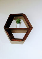 
              Hexagon Floating Shelves Set of Two
            