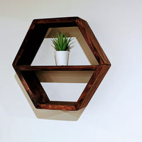 Hexagon Floating Shelves Set of Two