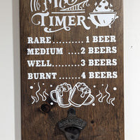 BBQ Bottle Opener Beer Sign