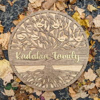 Tree of Life Family Round Sign