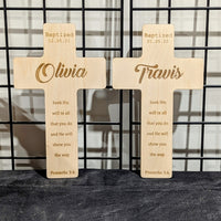 Baptism Wooden Cross