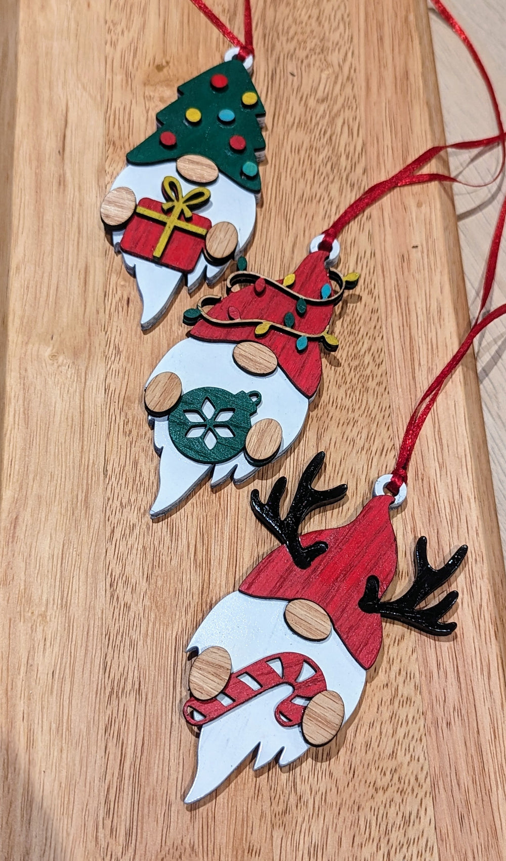 Gnomes Trio Ornament Set