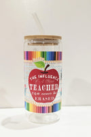 
              Glass Bamboo Tumblers Teachers 16oz
            