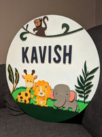 
              Safari Themed Name Sign
            