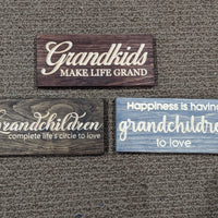 Grandkids Hanging Decor Sign