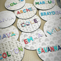 DIY 8" Name Rounds