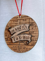 
              Book lover Ornament
            