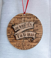 
              Book lover Ornament
            