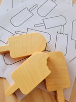 
              Wooden Popsicles pretend Toys
            