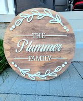 
              Foliage Family Name Round Signs
            