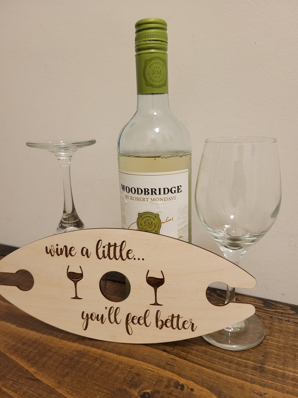 Wine Bottle Glass Holder