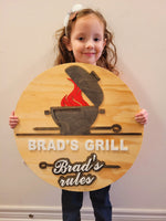 
              BBQ Patio Personalized Sign
            