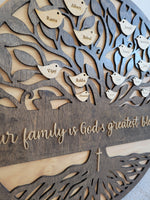 
              Tree of Life Family Round Sign
            