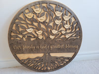 
              Tree of Life Family Round Sign
            