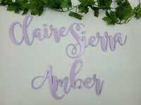 
              Name Cut Out Decor
            