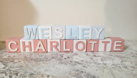 
              Coloured Name Playblocks
            