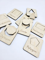 
              Shapes Puzzle Wood Flash Cards
            