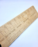 
              Fishermans Ruler 20" Wooden
            