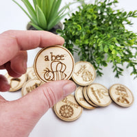 Scavenger Hunt Tokens Wood