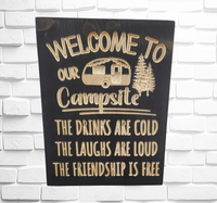 
              Campsite Engraved sign
            