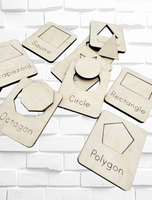 
              Shapes Puzzle Wood Flash Cards
            