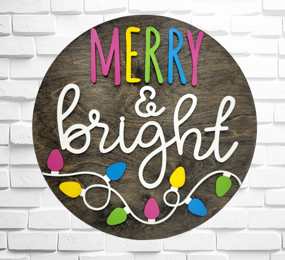 Merry & Bright Sign