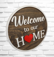 
              Welcome Home Sign Interchangeable
            