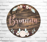 
              Paper Flowers Name Sign
            