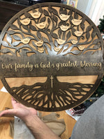 
              Tree of Life Family Round Sign
            